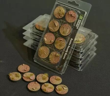  Battle Ready Bases - Badlands 32mm (x8) - Gamers Grass