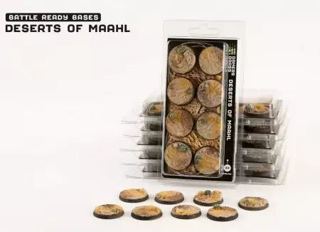  Battle Ready Bases - Deserts of Maahl 32mm (x8) - Gamers Grass