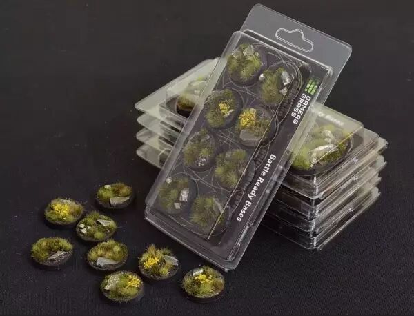  Battle Ready Bases - Highland 32mm (x8) - Gamers Grass