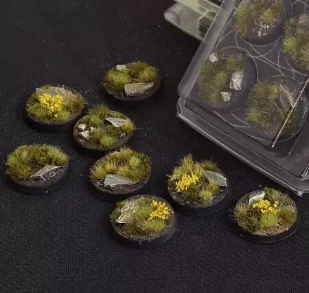  Battle Ready Bases - Highland 32mm (x8) - Gamers Grass