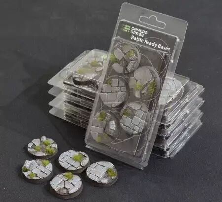 Battle Ready Bases - Temple 40mm (x5) - Gamers Grass