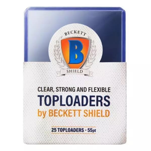 Beckett Shield : 25 toploader 55pt Regular Clear