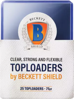 Beckett Shield�: 25 toploader 75pt Regular Clear