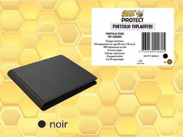 Bee Protect - Portfolio 384+ pour Top Loaders Noir