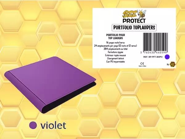 Bee Protect - Portfolio 384+ pour Top Loaders Violet