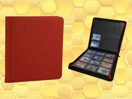 Bee Protect - Portfolio 480+ pour cartes à collectionner Rouge