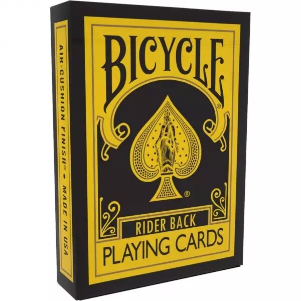 Bicycle Theory 11 - Reverse Jaune Et Noir (Jeu de 54 cartes)