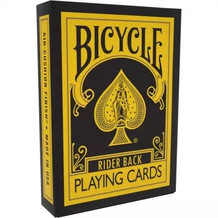 Bicycle Theory 11 - Reverse Jaune Et Noir (Jeu de 54 cartes)