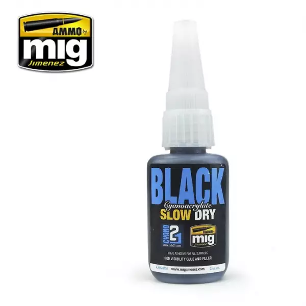 Black Slow Dry Cement  - Mig Jimenez