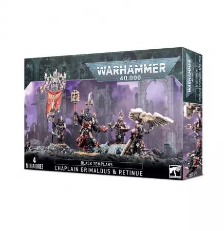 Black Templars : Chapelain Grimaldus Et Sa Suite (Grimaldus and Ritinue) - Warhammer 40k - Games Workshop