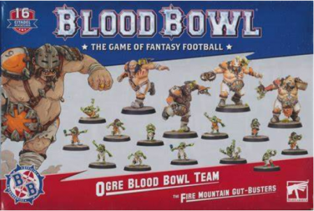 Blood Bowl - Équipe de Blood Bowl d\'Ogres: Fire Mountain Gut Busters- Blood Bowl Team - Games Workshop