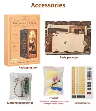 Book Nook - Salle de lecture (18,2 x 10 x 24,5 cm)