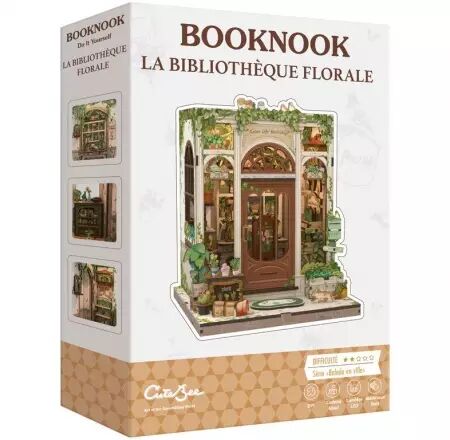 Booknook - La Bibliotheque Florale - Difficulté 2 - 196 pièces 