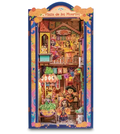 Booknook - Plaza de los Muertos : La fete aux mille couleurs - Difficult&eacute; 4 - 350 pi&egrave;ces 