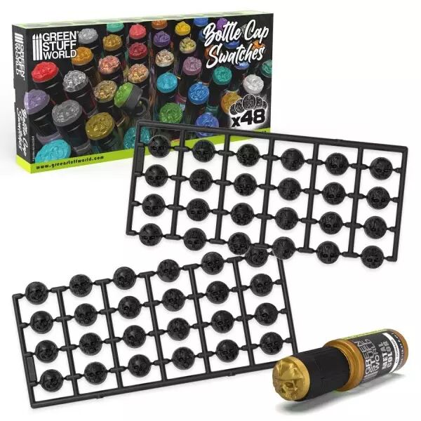 Bouchons Nuancier pour Peintures - Noir - Green Stuff World