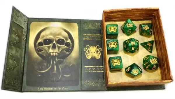Brand of Cthulhu Dice � Drowned Green Polyhedral Set de d�s