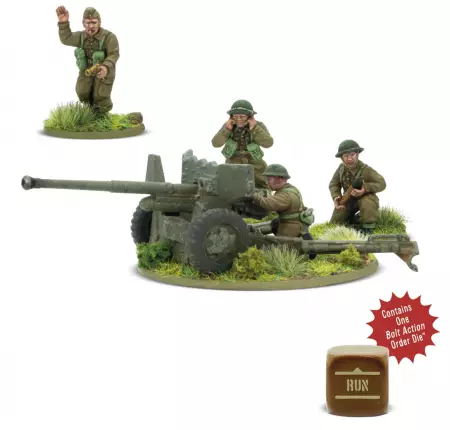  British 6-pounder anti-tank gun (plastic) - Great Britain - Bolt Action