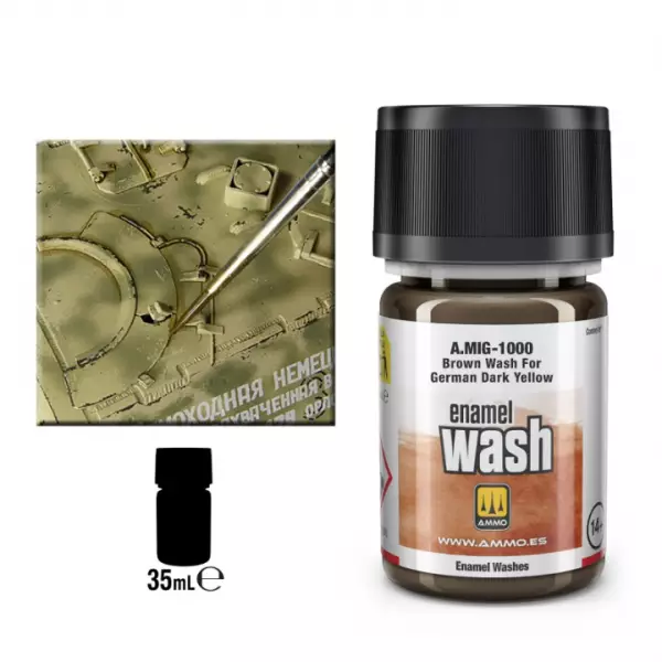 Brown Wash For German Dark Yellow  - Mig Jimenez