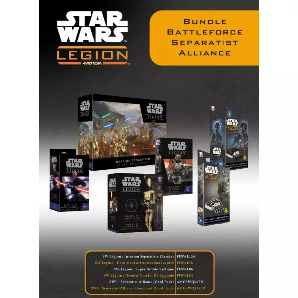  Bundle 2025 - Battleforce Alliance S�paratiste - Star Wars Legion 