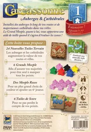 Carcassonne : Auberges et Cathédrales 2025 - Klaus-Jürgen Wrede - Hans im Glück