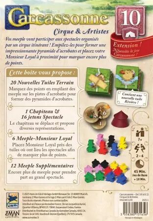 Carcassonne : Cirque et Artistes 2025 - Klaus-Jürgen Wrede - Hans im Glück