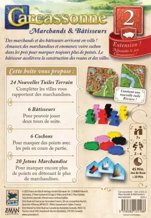 Carcassonne : Marchands et Bâtisseurs 2025 - Klaus-Jürgen Wrede - Hans im Glück