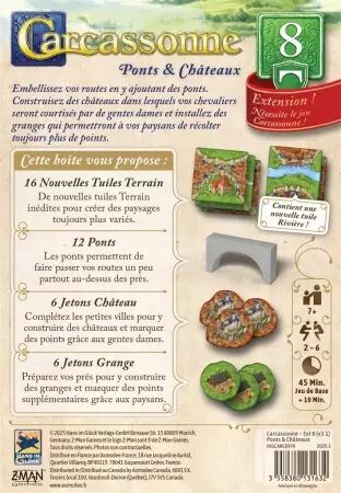 Carcassonne : Ponts et Chateaux 2025 - Klaus-Jürgen Wrede - Hans im Glück