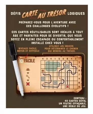 Carte au trésor - Jeu de Logique -  Professor Puzzle