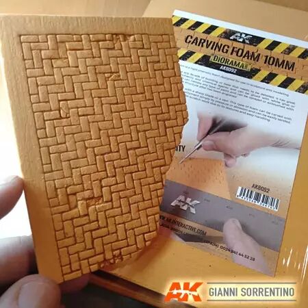 Carving Foam 10mm A5 size - Diorama AK Interactive