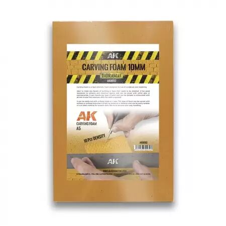 Carving Foam 10mm A5 size - Diorama AK Interactive