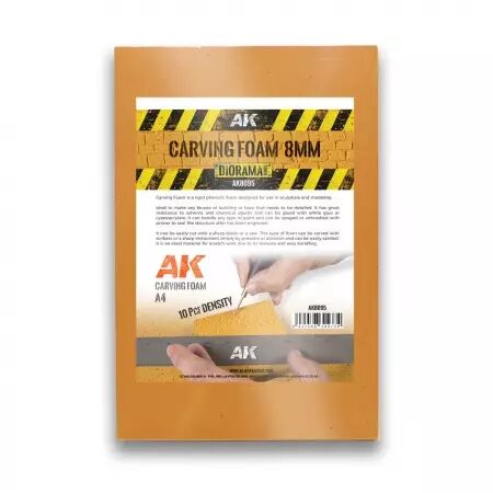Carving Foam 8mm A4 size - Diorama AK Interactive