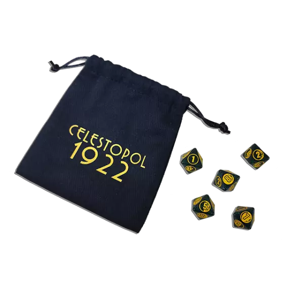 Celestopol 1922 - Set de 5 d�s de la Lune