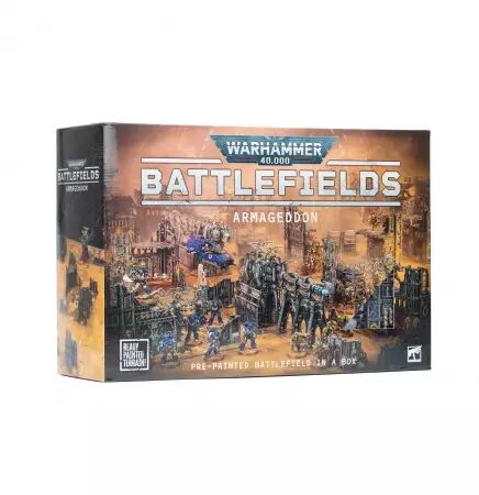 Champ de Bataille Armageddon - Terrain Pr&eacute;peint - Warhammer 40k
