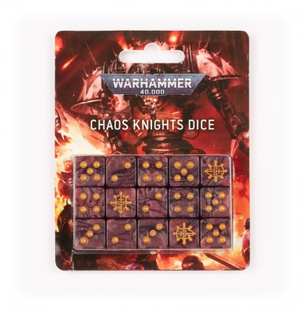 Chaos Knights : Set de Dés des Chevaliers du Chaos - Warhammer 40K