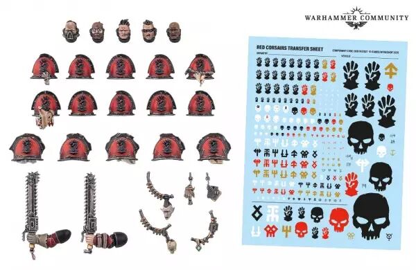 Chaos Space Marines : Am�liorations et D�calcomanies Red Corsairs - Warhammer 40k - Games Workshop