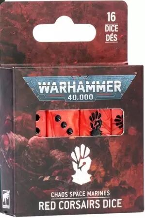 Chaos Space Marines : Set de d&eacute;s Red Corsairs - Warhammer 40k - Games Workshop