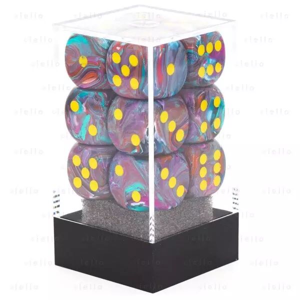 CHESSEX - Set de 12 d�s 6 - FESTIVE - Plusieurs coloris