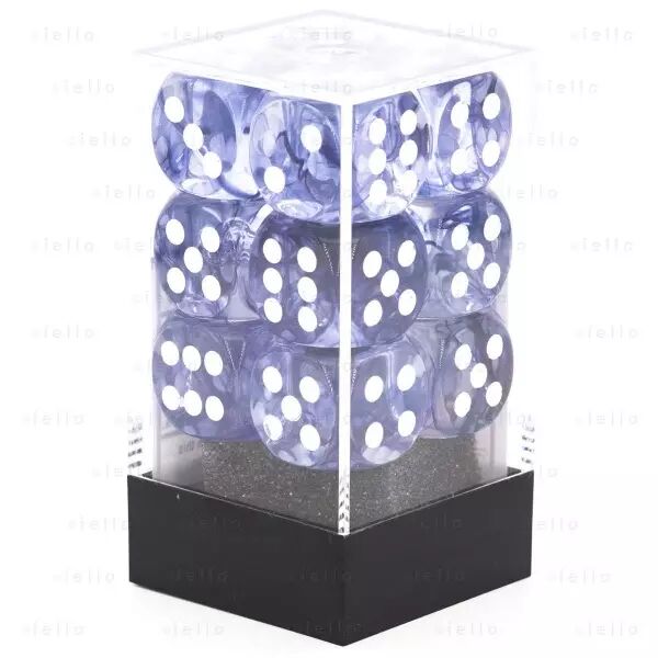 CHESSEX - Set de 12 d�s 6 - NEBULA - Plusieurs coloris