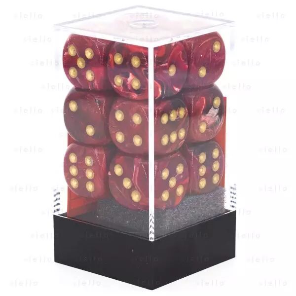 CHESSEX - Set de 12 d�s 6 - VORTEX - Plusieurs coloris