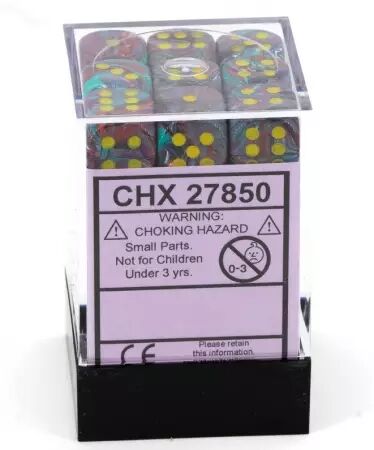 CHESSEX - Set de 36 d&eacute;s 6 - FESTIVE - Plusieurs coloris