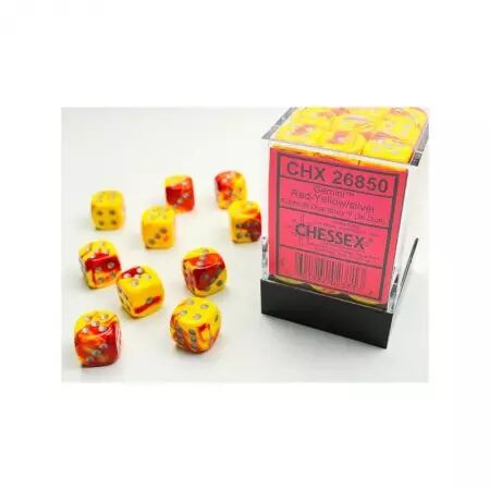 CHESSEX - Set de 36 dés 6 - GEMINI - Plusieurs coloris