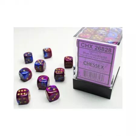CHESSEX - Set de 36 dés 6 - GEMINI - Plusieurs coloris