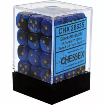 CHESSEX - Set de 36 d&eacute;s 6 - GEMINI - Plusieurs coloris