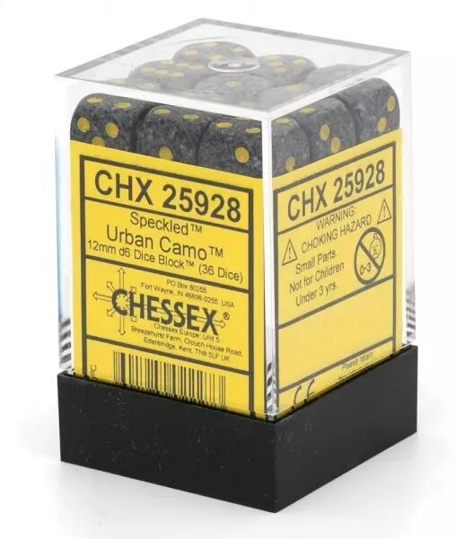 CHESSEX - Set de 36 d�s 6 - GRANITE - Plusieurs coloris