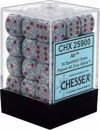 CHESSEX - Set de 36 dés 6 - GRANITE - Plusieurs coloris