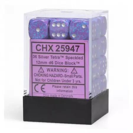 CHESSEX - Set de 36 d&eacute;s 6 - GRANITE - Plusieurs coloris