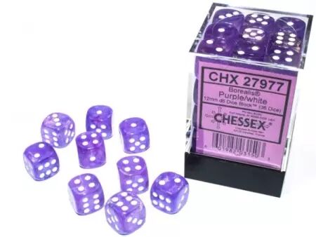 CHESSEX - Set de 36 dés 6 - LUMINARY - Plusieurs coloris