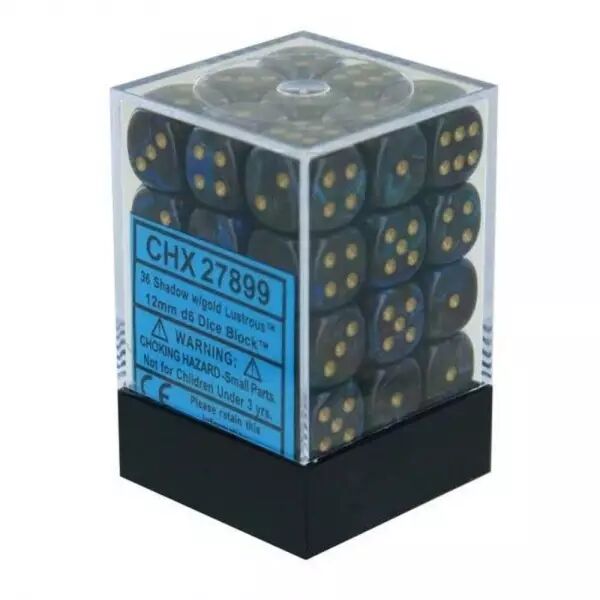 CHESSEX - Set de 36 d�s 6 - LUSTROUS - Plusieurs coloris