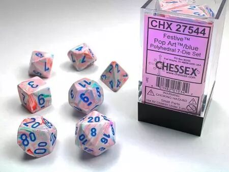 CHESSEX - Set de 7 dés - FESTIVE