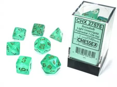 CHESSEX - Set de 7 dés - LUMINARY (plusieurs coloris)